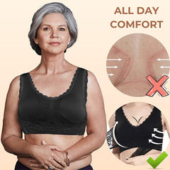 πBuy 1 Get 2 FREEπ - Comfy Corset Bra Front Cross Side Buckle Lace Bras