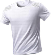 Mens Tshirts UK Crew Neck Gym T-Shirt Summer Quick Dry Short Sleeve Tops Solid Color Classic Fit Tees Breathable Comfort Outdoor Sports Pullover Men's Smart Casual Daily Clothing