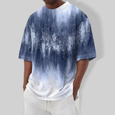 Men's Shirts Tall Tee Oversized Short Sleeves Crew Neck T-Shirt with Dropped Shoulders Short Sleeve Shirts, S-5XL