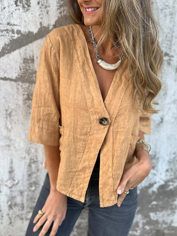 NEW🔥 Linen Pocket Shirt