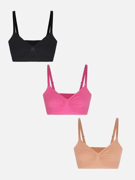 Pocketsh 3er-Pack glatter, nahtloser, kabelloser BH-Bundle