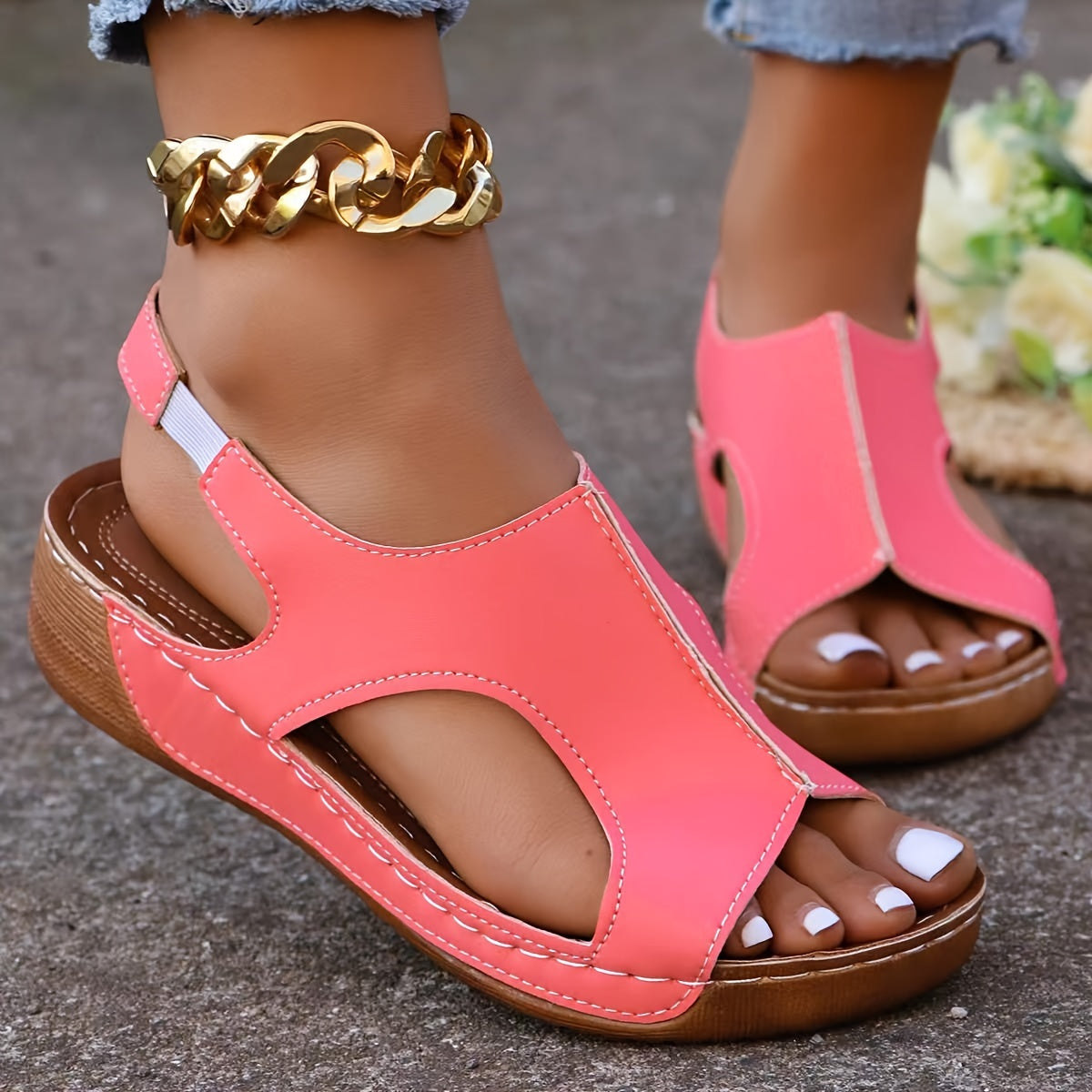 🔥Last Day Promotion 50% OFF - Women's New Summer Rhinestone Open Toe Orthopaedic Sandals