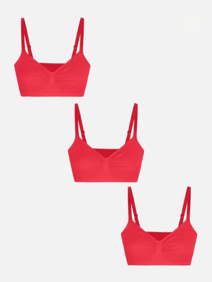 Pocketsh 3er-Pack glatter, nahtloser, kabelloser BH-Bundle