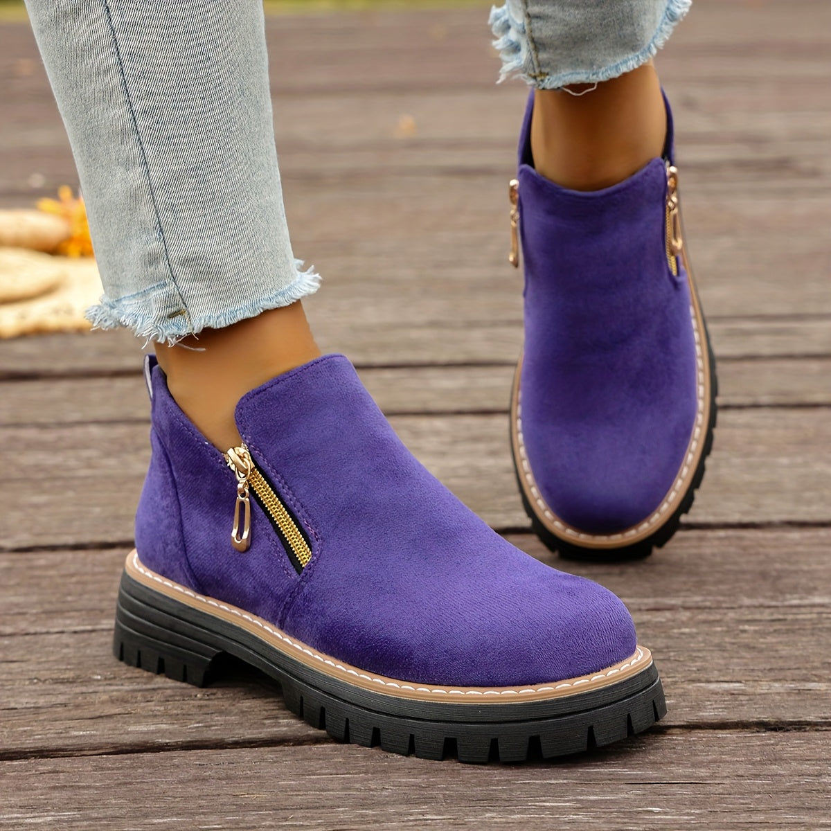 🔥Last Day Promotion 50% OFF - Women's Chunky Platform Ankle Boots