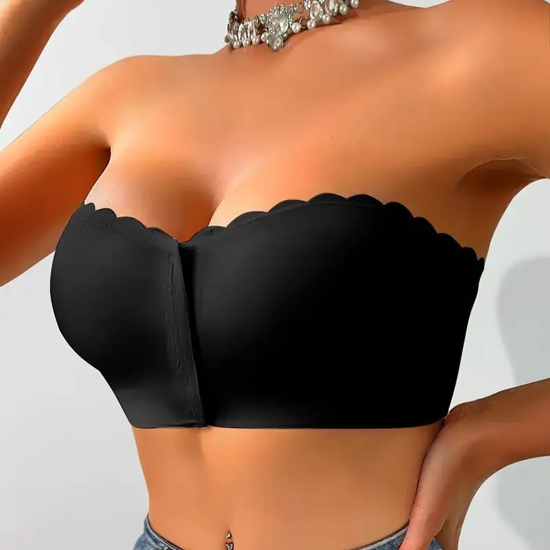 🔥Buy 1 Get 2 Free❤️Seamless Front Closure Strapless Bandeau Bra