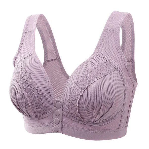 💕BUY 1 GET 2 FREE💕-2024 Front Button Breathable Skin-Friendly Cotton Bra