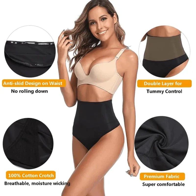 🔥Kaufe 1, erhalte 1 gratis🔥High Waist Shapewear Höschen zur Bauchkontrolle