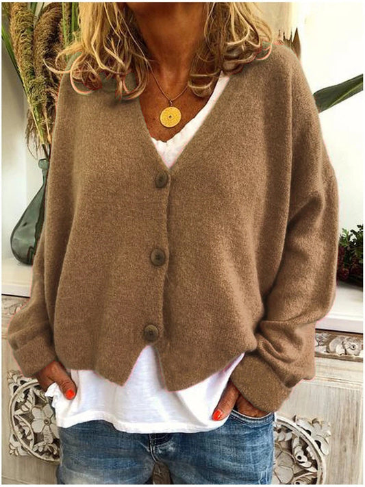 🔥ONLY 36 LEFT IN STOCK-WOMEN COTTON ROUND NECK WOOLEN LONG SLEEVE COAT