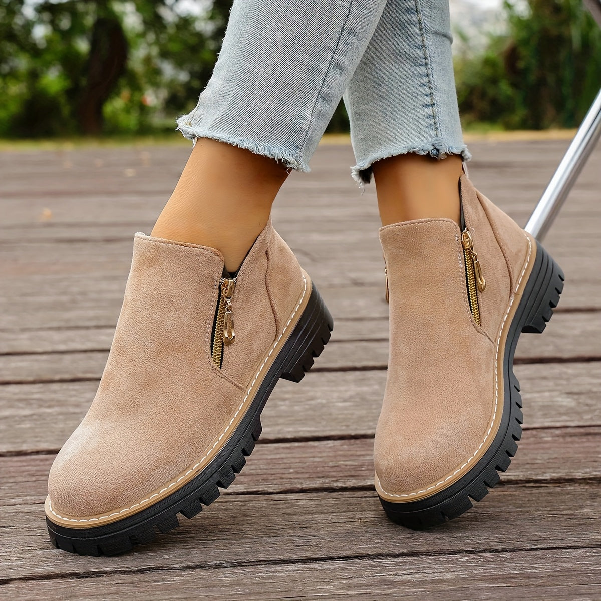 🔥Last Day Promotion 50% OFF - Women's Chunky Platform Ankle Boots