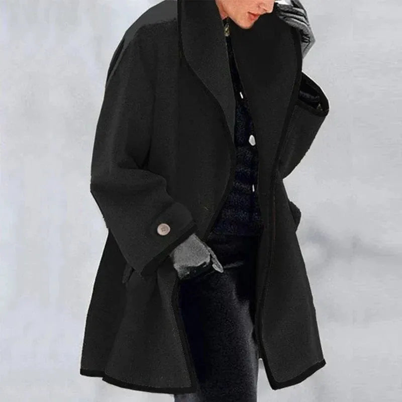 Women's Casual Button Oversized Hooded Coat