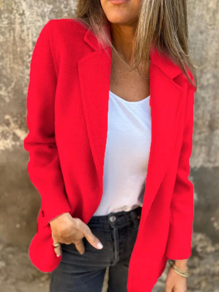 🔥NEW IN- 48% OFF- Women's Cotton Lapel Long Sleeve Casual Jacket