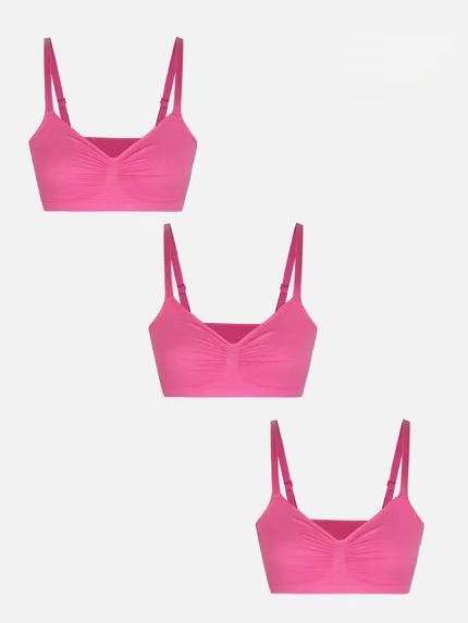 Pocketsh 3er-Pack glatter, nahtloser, kabelloser BH-Bundle