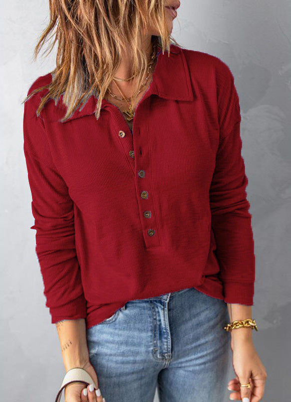 Women's Cotton V-Neck Comfortable Shirt